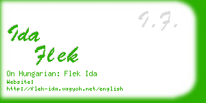 ida flek business card
